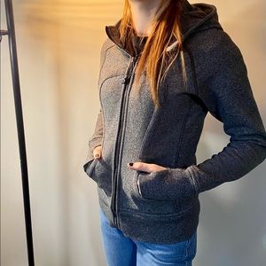 Lululemon Charcoal Scuba Zip-up